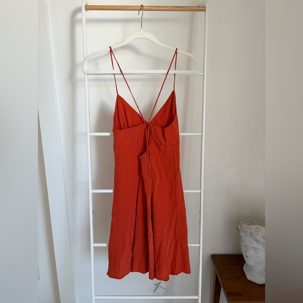 Madewell Layton Mini Slip Dress Orange - Festival Stagecoach Coachella - Picture 5 of 6